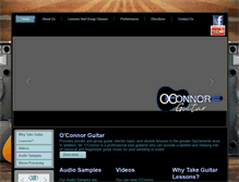 Tablet Screenshot of oconnorguitar.com